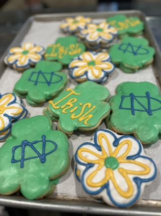 Macri's shamrock cookies