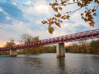 The bridge at Indiana University South Bend