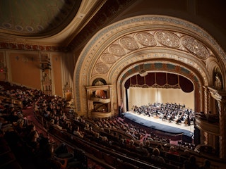 View of the stage in Morris Performing Arts Center