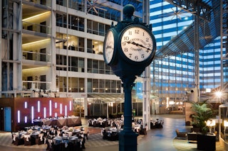 The main atrium at The Doubletree by Hilton