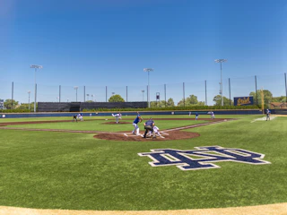 Notre Dame Baseball field with a clear sky