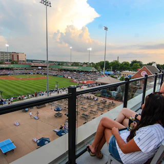 Fans enjoy a South Bend Cubs baseball game at Four Winds Field