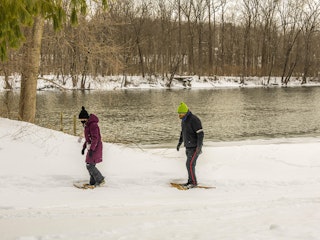 Snow Shoeing at St. Patrick's County Park