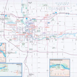 A map of St. Joseph County