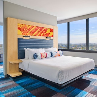 A suite with panoramic views at the Aloft South Bend