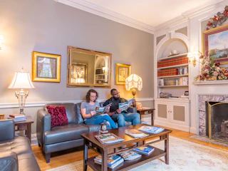 A couple enjoying quality time together at The Oliver Inn Bed and Breakfast